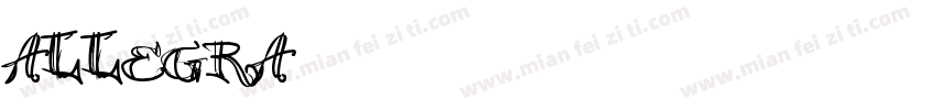 ALLEGRA 38字体转换